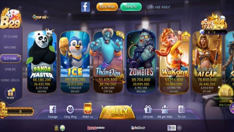 B29 là cổng game nổ hũ hút khách hàng đầu thị trường Châu Á