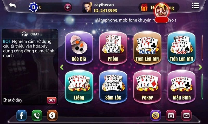 B52 có nhiều game bài hấp dẫn